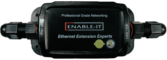 Enable-IT 324W 24V Outdoor Gigabit Inline PoE Reducer