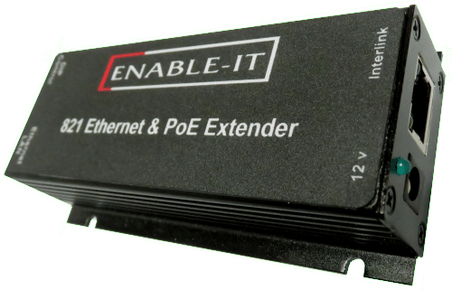 Enable-IT 821 1-Port Ethernet Extender Kit - 100Mbps over 1-pair wiring