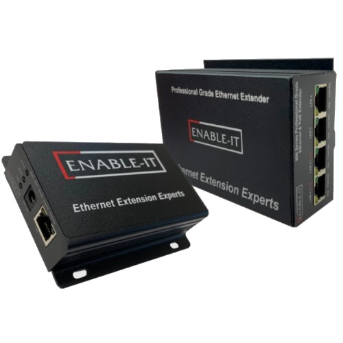 Enable-IT 860XS PRO 4-Port Gigabit Ethernet Extender Kit over 1-pair wiring