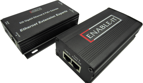 Enable-IT 828P 2-Port PoE Extender Kit - Gigabit PoE over 4-pair wiring