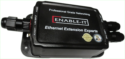 Enable-IT 828W 2-Port Outdoor PoE Extender - Gigabit PoE over 4-pair wiring