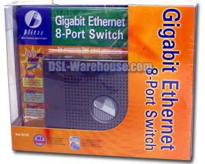 Blitzz BGS800 - 8-Port 10/100/1000 Gigabit Ethernet Switch
