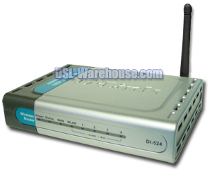 D-Link DI-524 High Speed 2.4GHz (802.11g) Wireless Router