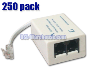 DSL ADSL Splitter / Filter - 250 Pack