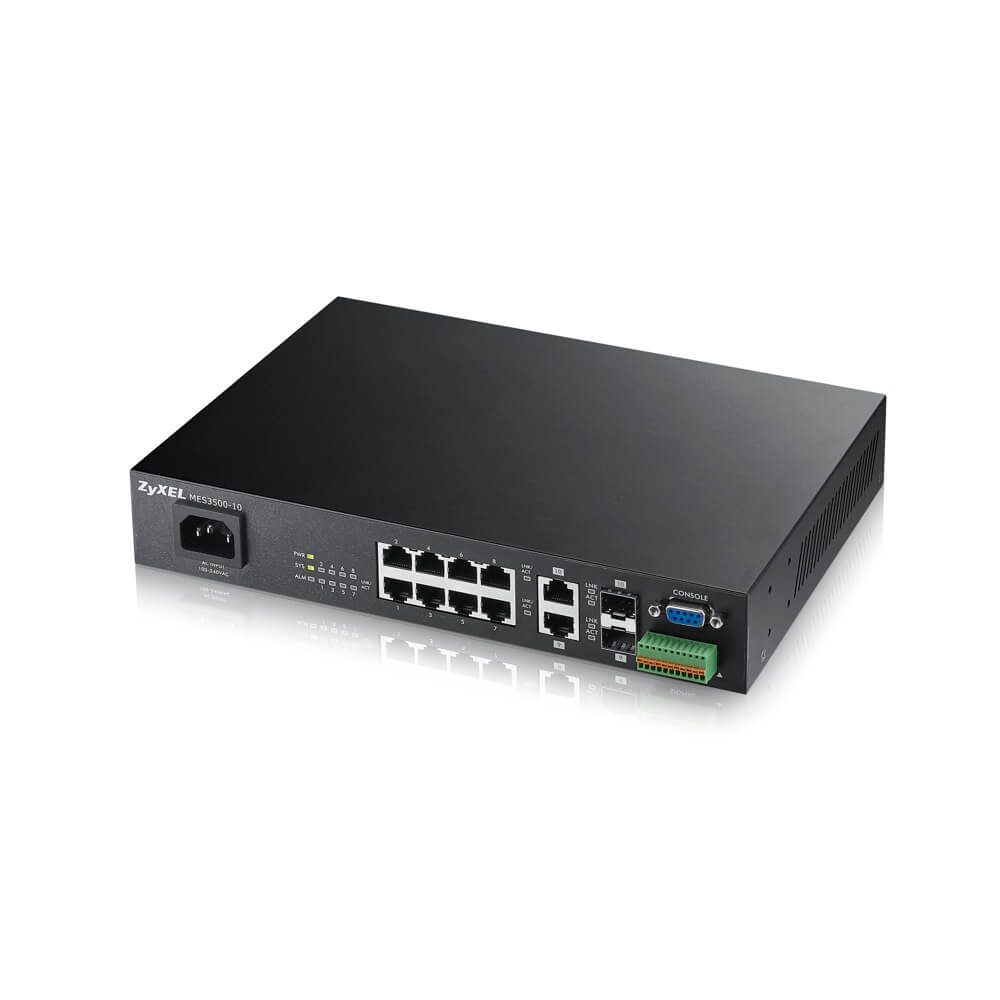 ZyXEL MES3500 series 24-port FE L2 Switch with Two/Four GbE Combo Ports