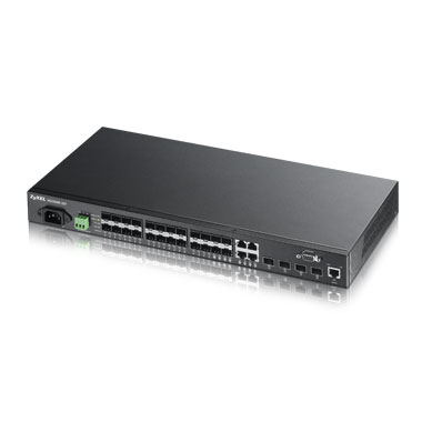 ZyXEL XGS3600 Series 24 Port GbE L2 Switch with Two/Four 10G Fiber Ports
