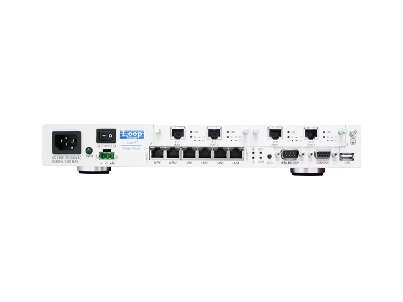 Loop Telecom Ethernet and 4 E1 Router IP6510 LN / Loop-IP6510-LN-2E120-1FE-P9-RT-G