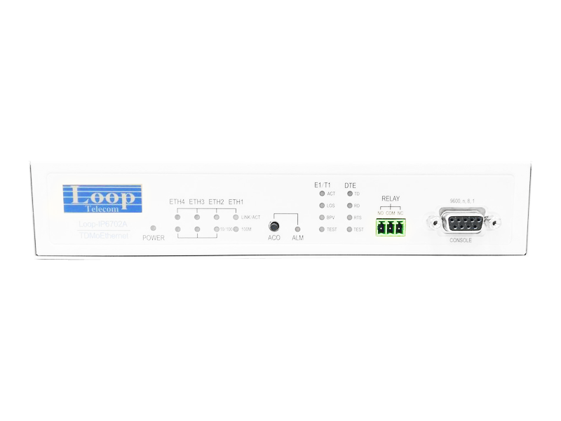 Loop Telecom E1 T1 and DTE TDMoE IP6702A / Loop-IP6702A-S-PPM-E75-77-AC-G