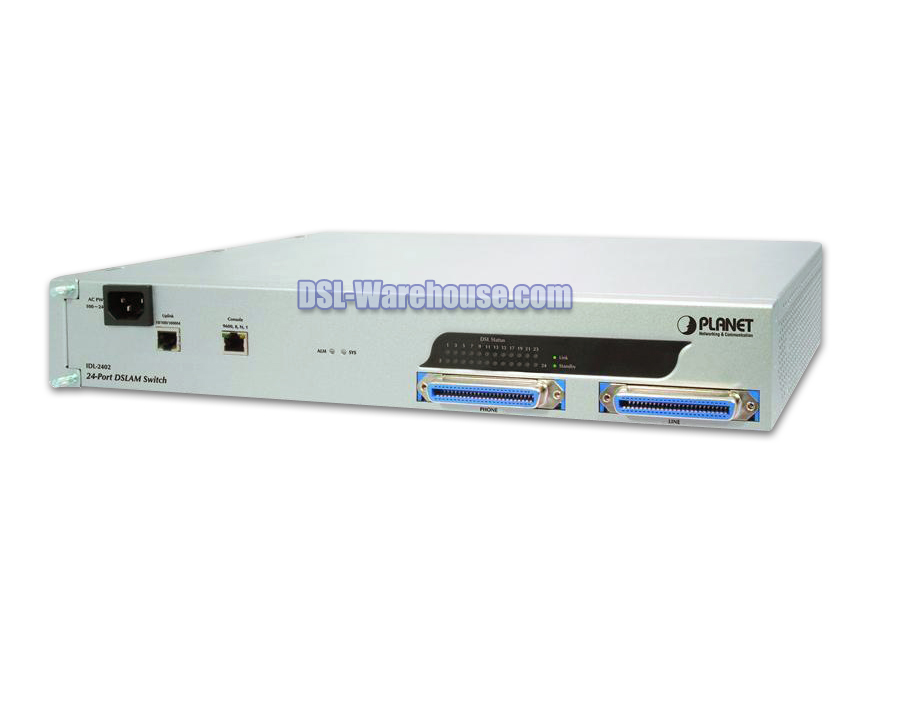 Planet IDL-2402 24-Port ADSL2 / ADSL2+ Mini IP DSLAM