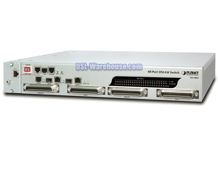 Planet IDL-4802 48-Port ADSL2 ADSL2+ Mini IP DSLAM