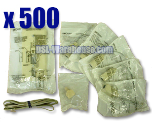 Siecor DSL Home Filter Kit - 500 Pack